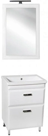Тумба под раковину Style Line Лотос 60, Комо 60, Люкс белая, PLUS СС-00000374 Тумба под раковину Style Line Лотос 60, Комо 60, Люкс белая, PLUS СС-00000374