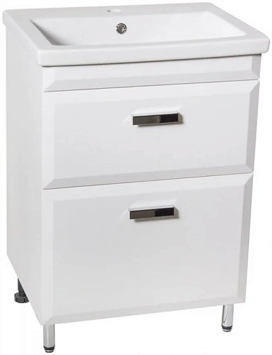 Тумба под раковину Style Line Лотос 60, Комо 60, Люкс белая, PLUS СС-00000374 Тумба под раковину Style Line Лотос 60, Комо 60, Люкс белая, PLUS СС-00000374