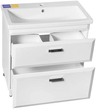 Тумба под раковину Style Line Лотос 70, Комо 70, Люкс белая, PLUS СС-00000375 Тумба под раковину Style Line Лотос 70, Комо 70, Люкс белая, PLUS СС-00000375