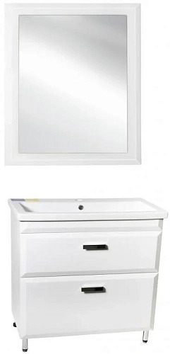 Тумба под раковину Style Line Лотос 80, Комо 80, Люкс белая, PLUS СС-00000372 Тумба под раковину Style Line Лотос 80, Комо 80, Люкс белая, PLUS СС-00000372