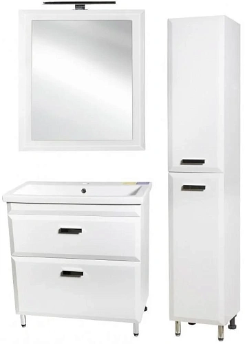 Тумба под раковину Style Line Лотос 80, Комо 80, Люкс белая, PLUS СС-00000372 Тумба под раковину Style Line Лотос 80, Комо 80, Люкс белая, PLUS СС-00000372