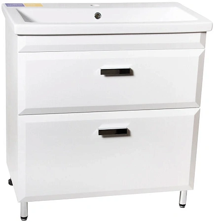Тумба под раковину Style Line Лотос 80, Комо 80, Люкс белая, PLUS СС-00000372 Тумба под раковину Style Line Лотос 80, Комо 80, Люкс белая, PLUS СС-00000372