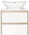 Тумба под раковину Style Line Монако 60 (2 ящ.), Гамма 56, Ориноко/бел лакобель, PLUS ЛС-00000622 Тумба под раковину Style Line Монако 60 (2 ящ.), Гамма 56, Ориноко/бел лакобель, PLUS ЛС-00000622
