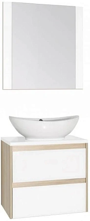 Тумба под раковину Style Line Монако 70 (2 ящ.), Гамма 56, Ориноко /бел лакобель, PLUS ЛС-00000633 Тумба под раковину Style Line Монако 70 (2 ящ.), Гамма 56, Ориноко /бел лакобель, PLUS ЛС-00000633