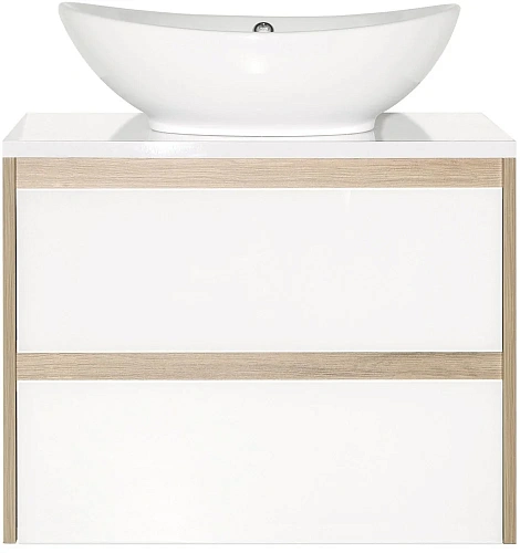 Тумба под раковину Style Line Монако 70 (2 ящ.), Гамма 56, Ориноко /бел лакобель, PLUS ЛС-00000633 Тумба под раковину Style Line Монако 70 (2 ящ.), Гамма 56, Ориноко /бел лакобель, PLUS ЛС-00000633