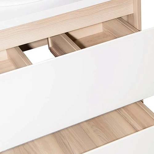 Тумба под раковину Style Line Монако 80 (2 ящ.), Гамма 56, Ориноко/бел лакобель, PLUS ЛС-00000635 Тумба под раковину Style Line Монако 80 (2 ящ.), Гамма 56, Ориноко/бел лакобель, PLUS ЛС-00000635