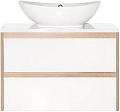 Тумба под раковину Style Line Монако 80 (2 ящ.), Гамма 56, Ориноко/бел лакобель, PLUS ЛС-00000635 Тумба под раковину Style Line Монако 80 (2 ящ.), Гамма 56, Ориноко/бел лакобель, PLUS ЛС-00000635