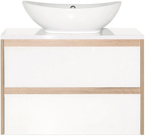 Тумба под раковину Style Line Монако 80 (2 ящ.), Гамма 56, Ориноко/бел лакобель, PLUS ЛС-00000635 Тумба под раковину Style Line Монако 80 (2 ящ.), Гамма 56, Ориноко/бел лакобель, PLUS ЛС-00000635