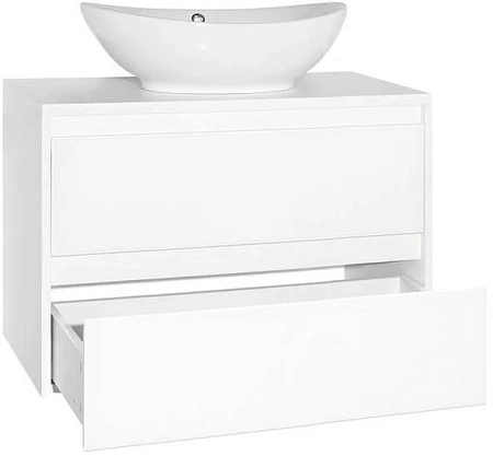 Тумба под раковину Style Line Монако 80 (2 ящ.), Гамма 56, Осина бел /бел лакобель, PLUS ЛС-00000634 Тумба под раковину Style Line Монако 80 (2 ящ.), Гамма 56, Осина бел /бел лакобель, PLUS ЛС-00000634