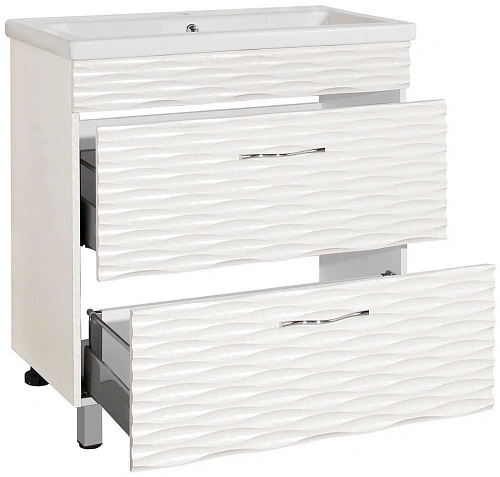 Тумба под раковину Style Line напольная Ассоль 80 (2 ящ.) ЛС-00000359 Тумба под раковину Style Line напольная Ассоль 80 (2 ящ.) ЛС-00000359