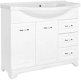 Тумба под раковину Style Line Олеандр-2 100 (3 ящ.) под раковину Эльбрус 100, Люкс белая ЛС-00000584 Тумба под раковину Style Line Олеандр-2 100 (3 ящ.) под раковину Эльбрус 100, Люкс белая ЛС-00000584