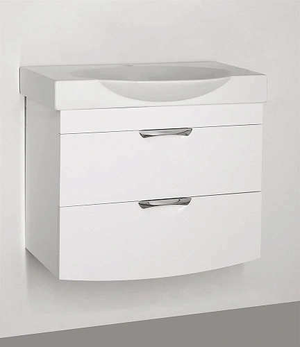 Тумба под раковину Style Line подвесная Жасмин 2 (2 ящ.) ЛС-00000313 Тумба под раковину Style Line подвесная Жасмин 2 (2 ящ.) ЛС-00000313