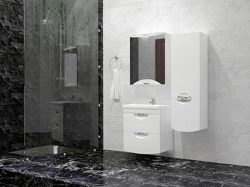 Тумба под раковину Style Line подвесная Жасмин 2 (2 ящ.) ЛС-00000345 Тумба под раковину Style Line подвесная Жасмин 2 (2 ящ.) ЛС-00000345