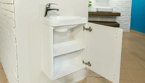 Тумба под раковину Velvex Bio 40 Белая (пленка ПВХ) tpBIO.40-21 Тумба под раковину Velvex Bio 40 Белая (пленка ПВХ) tpBIO.40-21