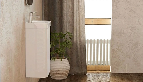 Тумба под раковину Velvex Bio 40 Белая (пленка ПВХ) tpBIO.40-21 Тумба под раковину Velvex Bio 40 Белая (пленка ПВХ) tpBIO.40-21