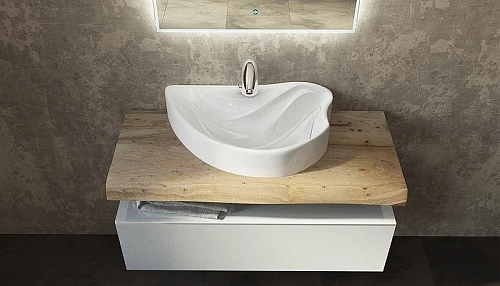 Тумба под раковину Velvex Felay 95 Белая глянцевая tpFEL.95-43.21 Тумба под раковину Velvex Felay 95 Белая глянцевая tpFEL.95-43.21