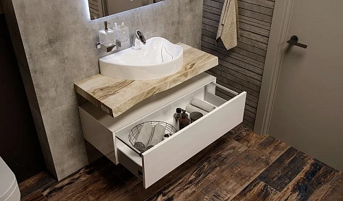 Тумба под раковину Velvex Felay 95 Белая глянцевая tpFEL.95-43.21 Тумба под раковину Velvex Felay 95 Белая глянцевая tpFEL.95-43.21