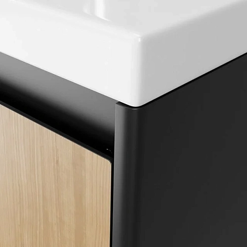 Тумба под раковину Velvex Klaufs 100.1Y (шатанэ/черный) tpKLA.100.1Y-617.217 Тумба под раковину Velvex Klaufs 100.1Y (шатанэ/черный) tpKLA.100.1Y-617.217