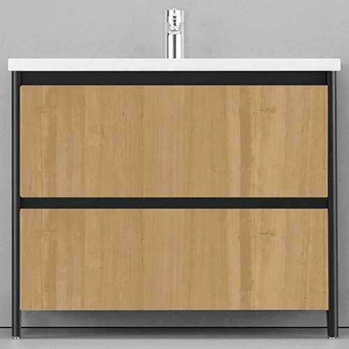 Тумба под раковину Velvex Klaufs 100.2Y (шатанэ/черный) tnKLA.100.2Y-617.217 Тумба под раковину Velvex Klaufs 100.2Y (шатанэ/черный) tnKLA.100.2Y-617.217