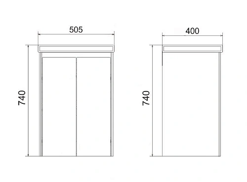 Тумба под раковину Velvex Klaufs 50 tpKLA.50.2D-616.216 Тумба под раковину Velvex Klaufs 50 tpKLA.50.2D-616.216
