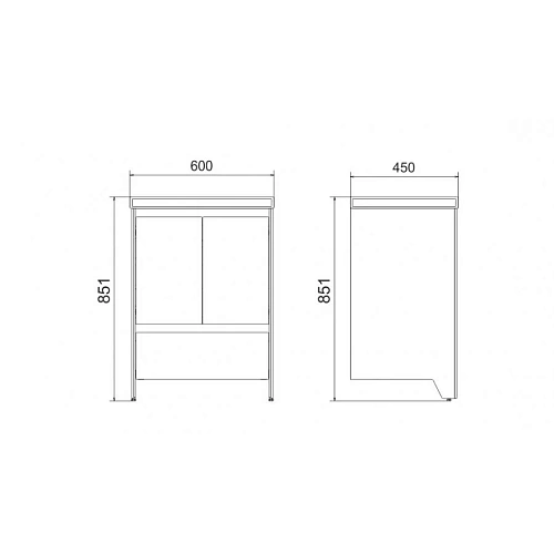 Тумба под раковину Velvex Klaufs 60 tnKLA.60.2D.1Y-616.216 Тумба под раковину Velvex Klaufs 60 tnKLA.60.2D.1Y-616.216