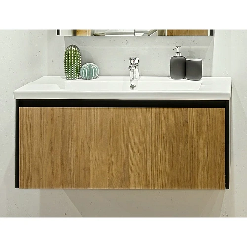 Тумба под раковину Velvex Klaufs 90.1Y (шатанэ/черный) tpKLA.90.1Y-617.217 Тумба под раковину Velvex Klaufs 90.1Y (шатанэ/черный) tpKLA.90.1Y-617.217