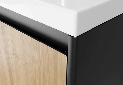 Тумба под раковину Velvex Klaufs 90.2D.1Y (шатанэ/черный) tnKLA.90.2D.1Y-617.217 Тумба под раковину Velvex Klaufs 90.2D.1Y (шатанэ/черный) tnKLA.90.2D.1Y-617.217