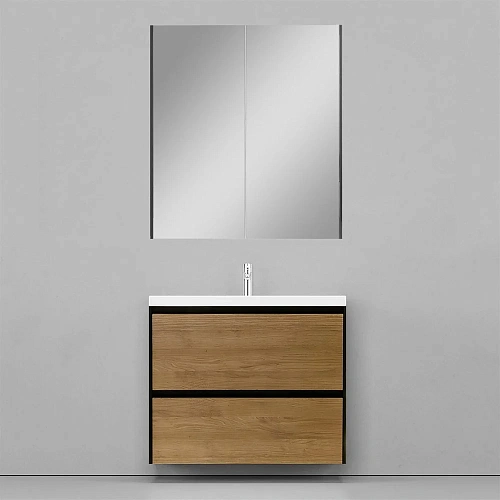 Тумба под раковину Velvex Klaufs 90.2Y (шатанэ/черный) tpKLA.90.2Y-617.217 Тумба под раковину Velvex Klaufs 90.2Y (шатанэ/черный) tpKLA.90.2Y-617.217