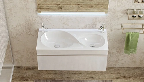 Тумба под раковину Velvex Otto 100 Белая (пленка ПВХ) tpOTT.100-21.11 Тумба под раковину Velvex Otto 100 Белая (пленка ПВХ) tpOTT.100-21.11