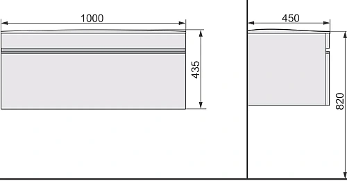 Тумба под раковину Velvex Otto 100 Белая (пленка ПВХ) tpOTT.100-21.11 Тумба под раковину Velvex Otto 100 Белая (пленка ПВХ) tpOTT.100-21.11