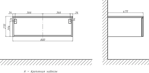 Тумба под раковину Velvex Unit 80, высота 27 белый матовый tpUNI.80.H27.Y-211 Тумба под раковину Velvex Unit 80, высота 27 белый матовый tpUNI.80.H27.Y-211