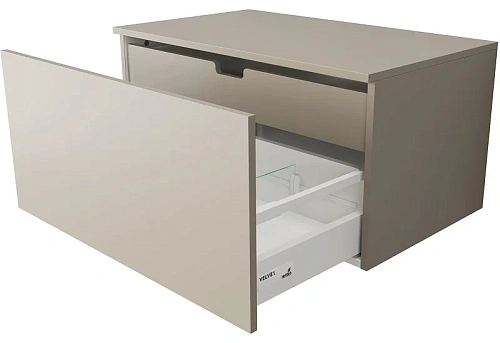 Тумба под раковину Velvex Unit 80, высота 40 бежевый шёлк tpUNI.80.H40.Y.VY-215 Тумба под раковину Velvex Unit 80, высота 40 бежевый шёлк tpUNI.80.H40.Y.VY-215