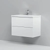 Тумба с раковиной AM.PM Gem M90-FHX0752-WC0752WG подвесная, 75 см, 2 ящика push-to-open, белый Тумба с раковиной AM.PM Gem M90-FHX0752-WC0752WG подвесная, 75 см, 2 ящика push-to-open, белый