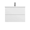 Тумба с раковиной AM.PM Gem M90-FHX0752-WC0752WG подвесная, 75 см, 2 ящика push-to-open, белый