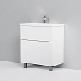 Тумба с раковиной AM.PM Gem M90-FSX0752-WC0752WG напольная, 75 см, 2 ящика push-to-open, белый Тумба с раковиной AM.PM Gem M90-FSX0752-WC0752WG напольная, 75 см, 2 ящика push-to-open, белый