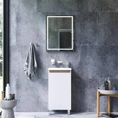 Тумба с раковиной AM.PM X-Joy 45 BK85FJ со смесителем и аксессуарами Тумба с раковиной AM.PM X-Joy 45 BK85FJ со смесителем и аксессуарами