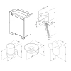 Тумба с раковиной AM.PM X-Joy 45 BK85FJ со смесителем и аксессуарами Тумба с раковиной AM.PM X-Joy 45 BK85FJ со смесителем и аксессуарами