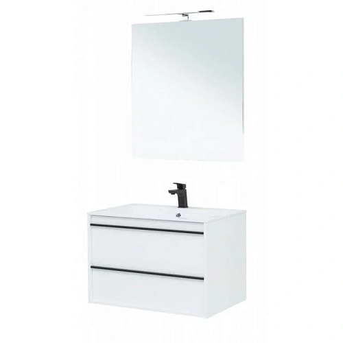 Тумба с раковиной Aquanet Lino 80 белый матовый 00271947 Тумба с раковиной Aquanet Lino 80 белый матовый 00271947