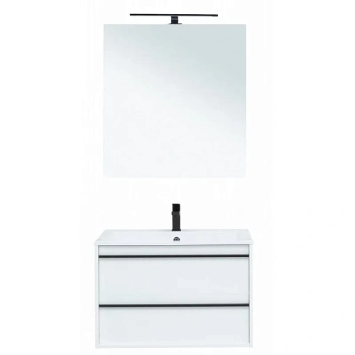 Тумба с раковиной Aquanet Lino 80 белый матовый 00271947 Тумба с раковиной Aquanet Lino 80 белый матовый 00271947