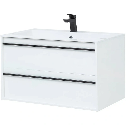 Тумба с раковиной Aquanet Lino 90 белый матовый 00271949 Тумба с раковиной Aquanet Lino 90 белый матовый 00271949