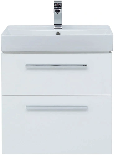 Тумба с раковиной Aquanet Nova 60 белый (2 ящика) 00242279 + 00242905 Тумба с раковиной Aquanet Nova 60 белый (2 ящика) 00242279 + 00242905