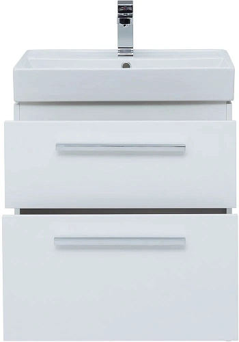 Тумба с раковиной Aquanet Nova 60 белый (2 ящика) 00242279 + 00242905 Тумба с раковиной Aquanet Nova 60 белый (2 ящика) 00242279 + 00242905