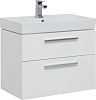 Тумба с раковиной Aquanet Nova 75 белый (2 ящика) 00245254