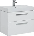 Тумба с раковиной Aquanet Nova 75 белый (2 ящика) 00245254 Тумба с раковиной Aquanet Nova 75 белый (2 ящика) 00245254