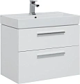 Тумба с раковиной Aquanet Nova 75 белый (2 ящика) 00245254 Тумба с раковиной Aquanet Nova 75 белый (2 ящика) 00245254