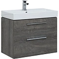 Тумба с раковиной Aquanet Nova 75 дуб рошелье (2 ящика) 00245255 Тумба с раковиной Aquanet Nova 75 дуб рошелье (2 ящика) 00245255