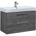 Тумба с раковиной Aquanet Nova 90 дуб рошелье (2 ящика) 00245257 Тумба с раковиной Aquanet Nova 90 дуб рошелье (2 ящика) 00245257