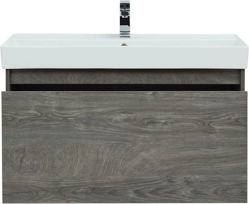 Тумба с раковиной Aquanet Nova Lite 100 дуб рошелье (1 ящик) 00242579 + 00242907 Тумба с раковиной Aquanet Nova Lite 100 дуб рошелье (1 ящик) 00242579 + 00242907