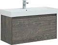 Тумба с раковиной Aquanet Nova Lite 100 дуб рошелье (1 ящик) 00245251 Тумба с раковиной Aquanet Nova Lite 100 дуб рошелье (1 ящик) 00245251