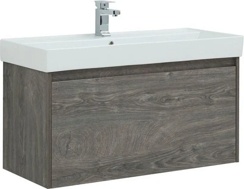 Тумба с раковиной Aquanet Nova Lite 100 дуб рошелье (1 ящик) 00245251 Тумба с раковиной Aquanet Nova Lite 100 дуб рошелье (1 ящик) 00245251